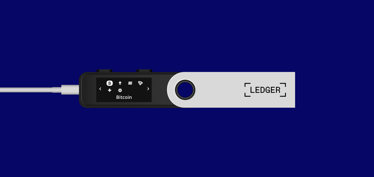 Choose the asset app on Ledger device.