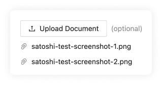 Upload button with multiple files uploaded